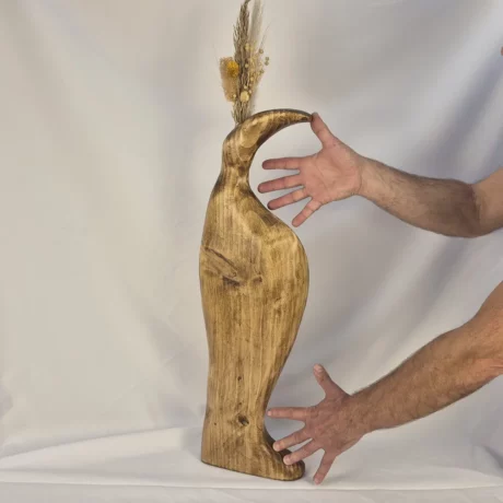 Vase design en bois