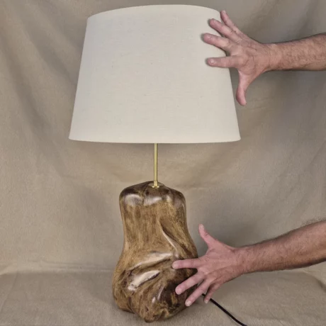 Lampe à poser en bois