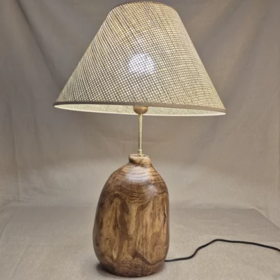 Lampe à poser en bois