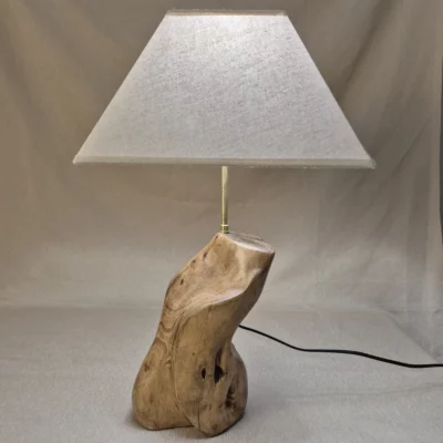 Lampe à poser en bois