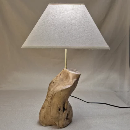 Lampe à poser en bois