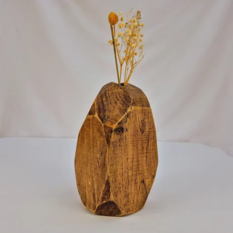Vase soliflore en bois