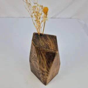 Vase soliflore en bois massif