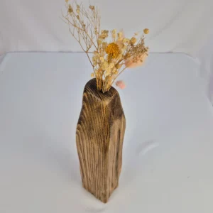 Vase soliflore en bois massif