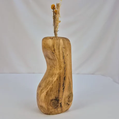 Vase soliflore en bois