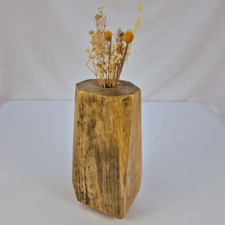 Vase soliflore en bois massif