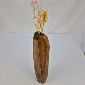Vase soliflore en bois massif