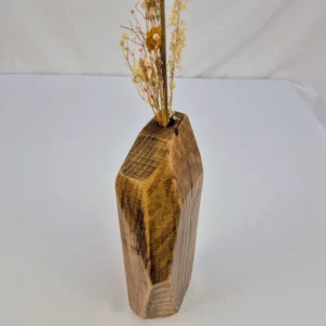 Vase soliflore en bois massif