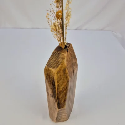Vase soliflore en bois massif