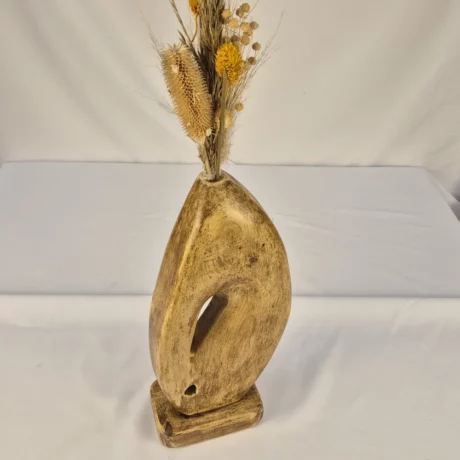 Vase Soliflore design en bois