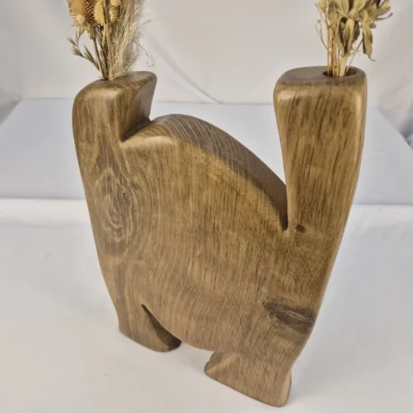 Vase Soliflore design en bois