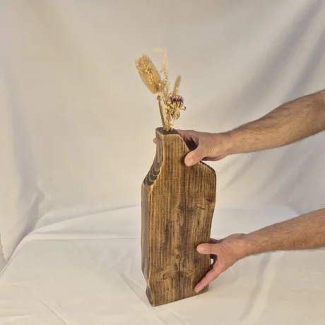 Vase Soliflore design en bois