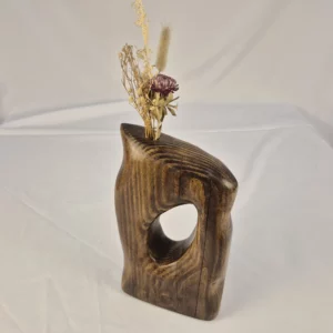 Vase Soliflore design en bois