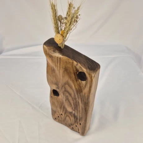 Vase Soliflore design en bois