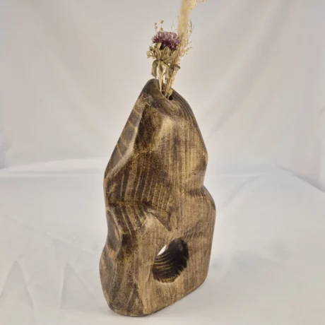 Vase Soliflore design en bois