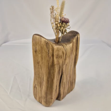 Vase Soliflore design en bois