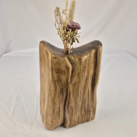 Vase Soliflore design en bois