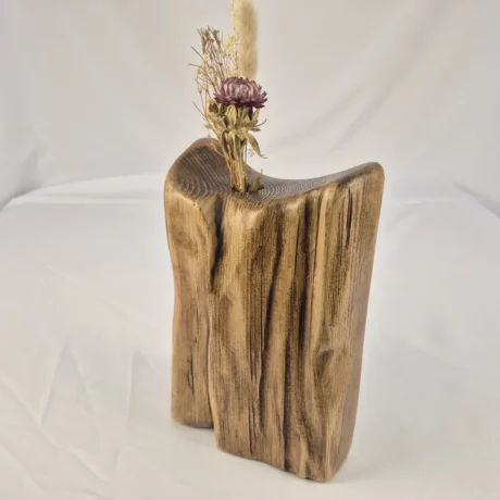 Vase Soliflore design en bois