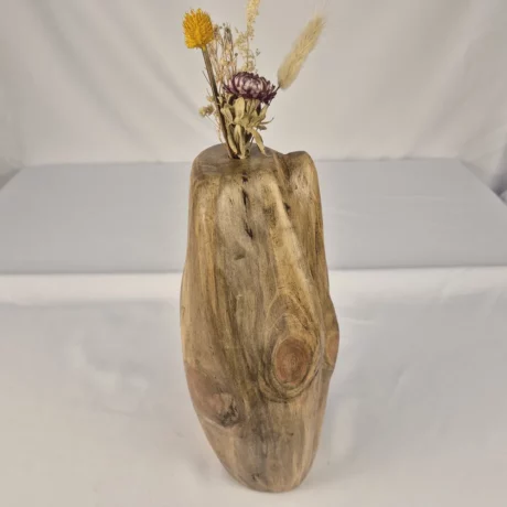 Vase Soliflore design en bois