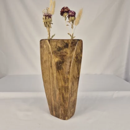 Vase Soliflore design en bois