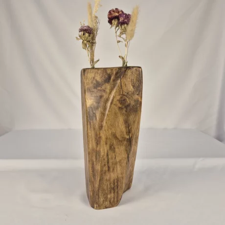 Vase Soliflore design en bois