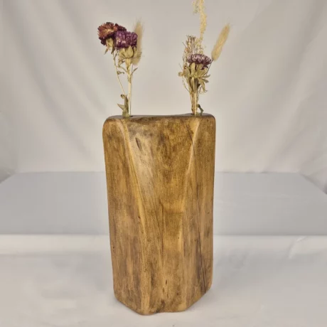 Vase Soliflore design en bois