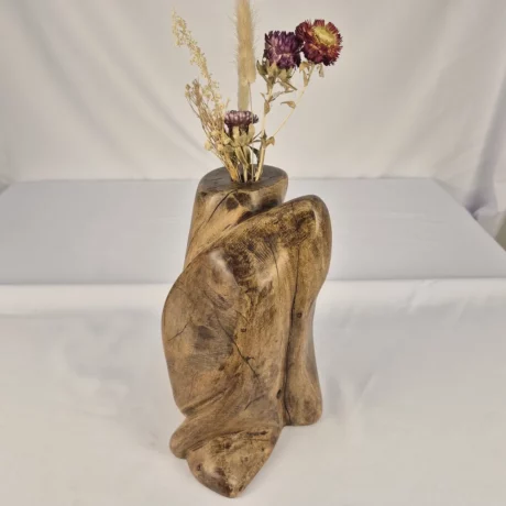 Vase Soliflore design en bois