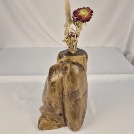 Vase Soliflore design en bois