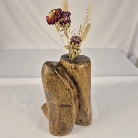 Vase Soliflore design en bois