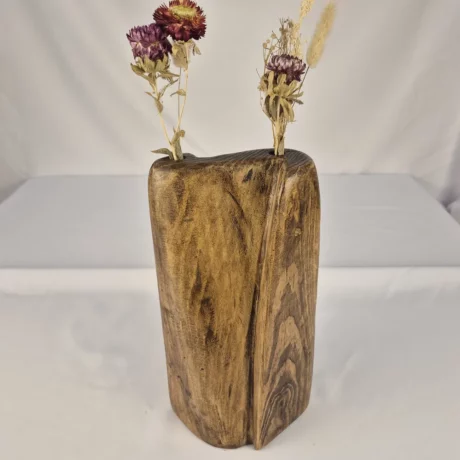 Vase Soliflore design en bois