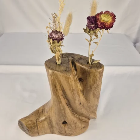 Vase Soliflore design en bois
