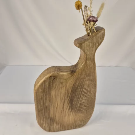 Vase Soliflore design en bois