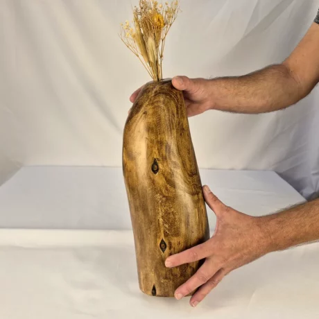 Vase Soliflore design en bois