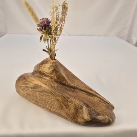 Vase soliflore design en bois