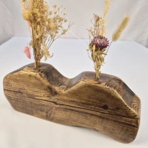 Vase soliflore design en bois