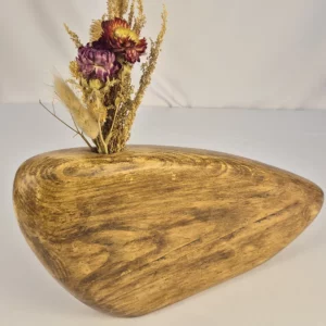 Vase soliflore design en bois