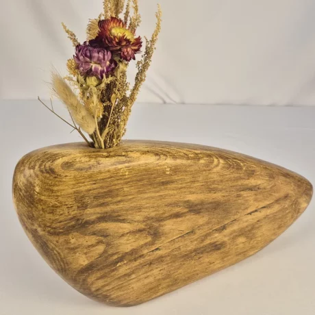 Vase soliflore design en bois