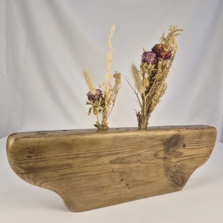 Vase soliflore design en bois