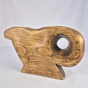Vase soliflore design en bois