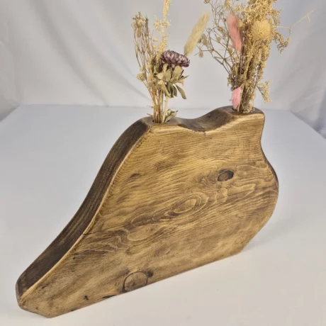 Vase soliflore design en bois