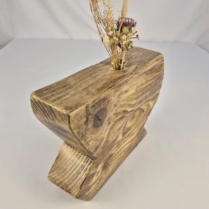 Vase soliflore design en bois