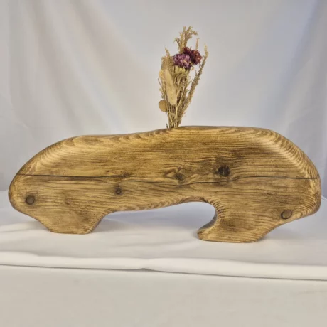 Vase soliflore design en bois