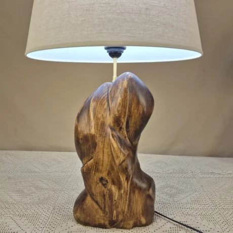 Lampe à poser design en bois