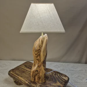 Lampe à poser design en bois
