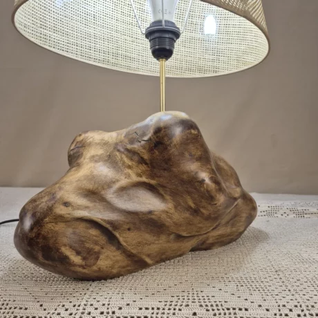Lampe à poser design en bois