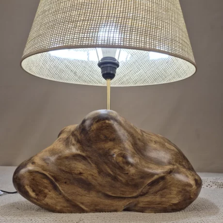 Lampe à poser design en bois