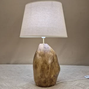 Lampe à poser design en bois
