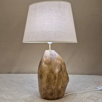 Lampe à poser design en bois