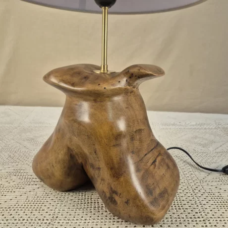 Lampe en bois