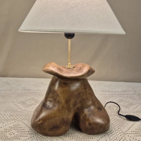 Lampe en bois